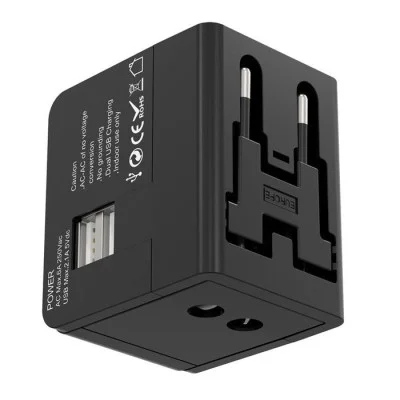 Porodo Blue Dual USB Universal Charger - Black